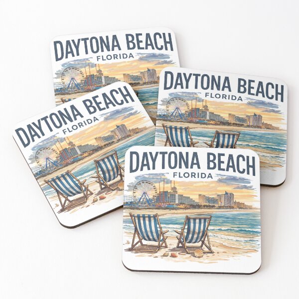 Item preview, A Vintage Illustration of Daytona Beach - Florida - US designed and sold by erkinmaddison.