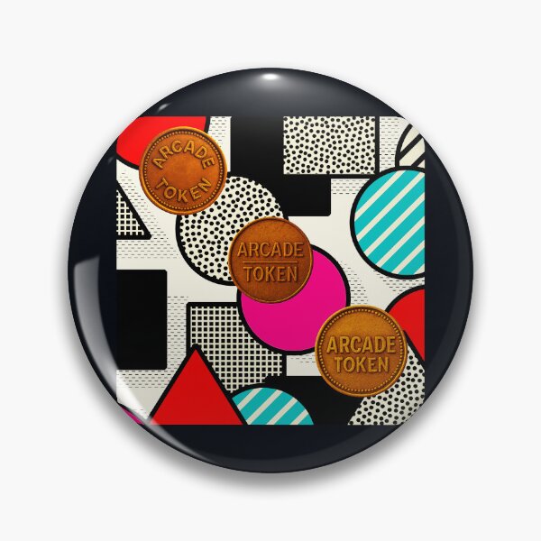 Item preview, ❇️ INSERT COIN TO CONTINUE COLLECTION ❇️ - Arcade Carpet and Tokens - Retro Edition v9 designed and sold by WheelieGdArt.