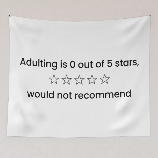 Item preview, Adulting Stars designed and sold by AnimeWaifusX.
