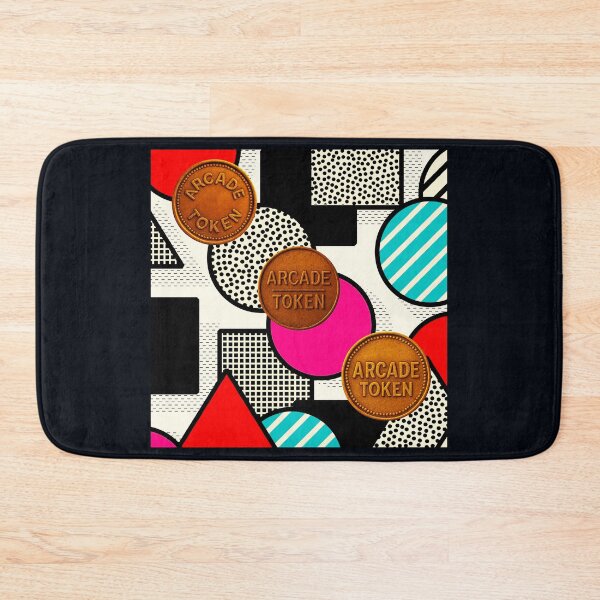 Item preview, ❇️ INSERT COIN TO CONTINUE COLLECTION ❇️ - Arcade Carpet and Tokens - Retro Edition v9 designed and sold by WheelieGdArt.