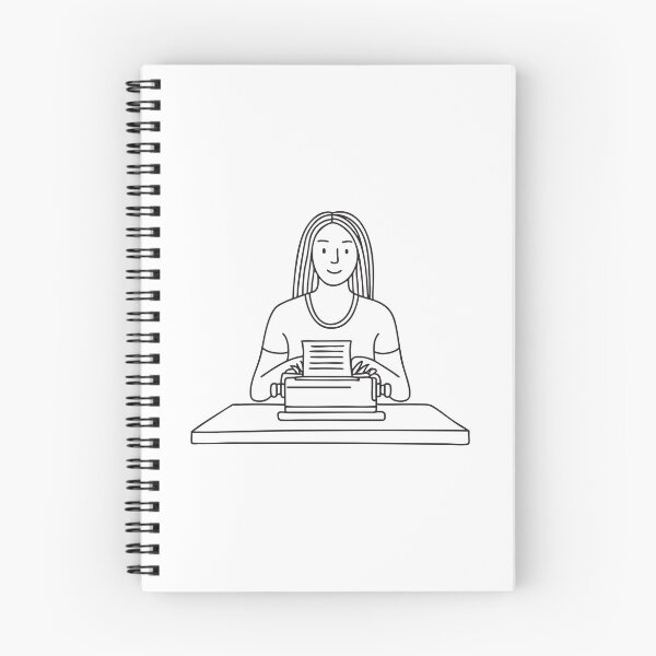 Item preview, Person Typing on Vintage Typewriter designed and sold by rasagamastore.