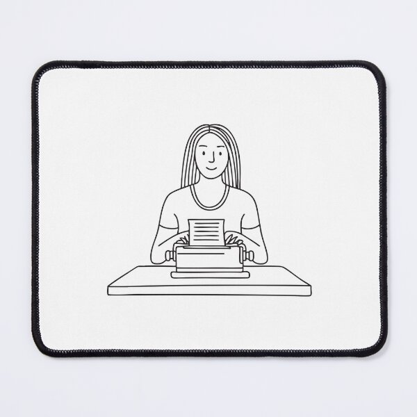 Item preview, Person Typing on Vintage Typewriter designed and sold by rasagamastore.