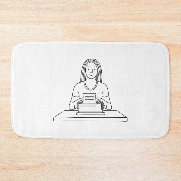 Item preview, Person Typing on Vintage Typewriter designed and sold by rasagamastore.