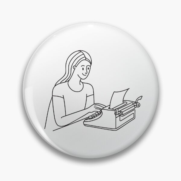 Item preview, Writer Using Typewriter with Paper Inserted designed and sold by rasagamastore.