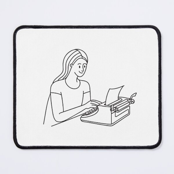 Item preview, Writer Using Typewriter with Paper Inserted designed and sold by rasagamastore.