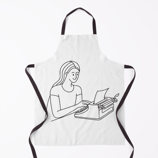 Item preview, Writer Using Typewriter with Paper Inserted designed and sold by rasagamastore.