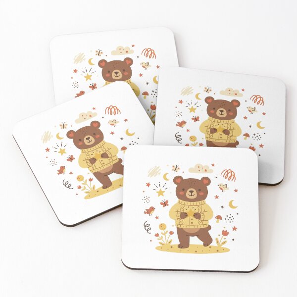 Item preview, Cute Vintage Teddy Bear Whimsical Folk Doodle designed and sold by kwcricky.