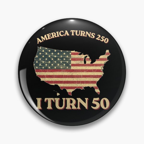 Item preview, America Turns 250 I Turn 50 Funny 50th Birthday Patriotic Vintage T-Shirt designed and sold by VectorForge.