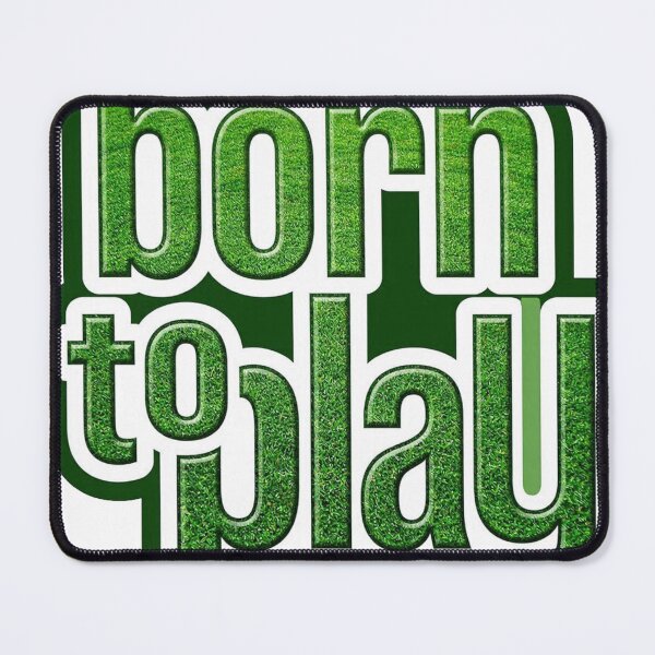 Item preview, Born To Play Soccer Typography Sticker designed and sold by ckartes100.