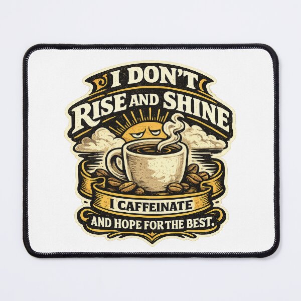 Item preview, I Don't Rise And Shine Funny Coffee Vintage designed and sold by Mr Lee.
