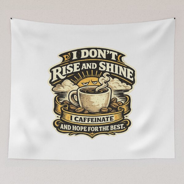 Item preview, I Don't Rise And Shine Funny Coffee Vintage designed and sold by Mr Lee.