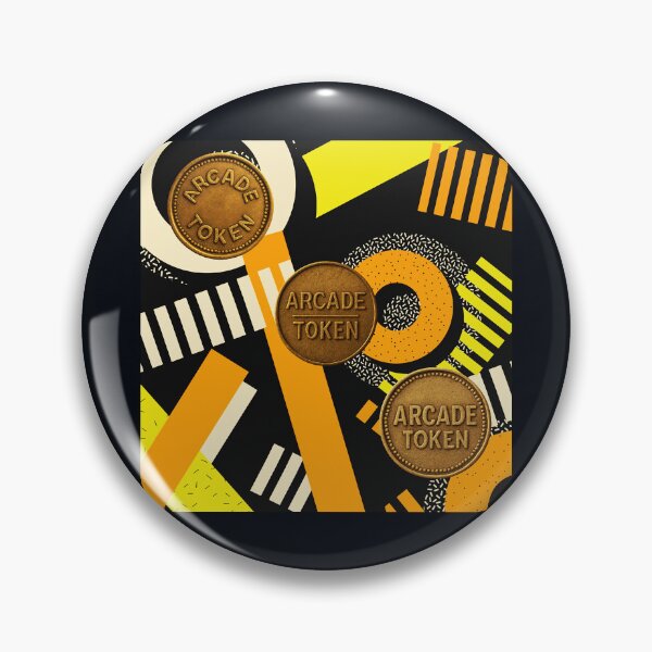 Item preview, ❇️ INSERT COIN TO CONTINUE COLLECTION ❇️ - Arcade Carpet and Tokens - Retro Edition v11 designed and sold by WheelieGdArt.