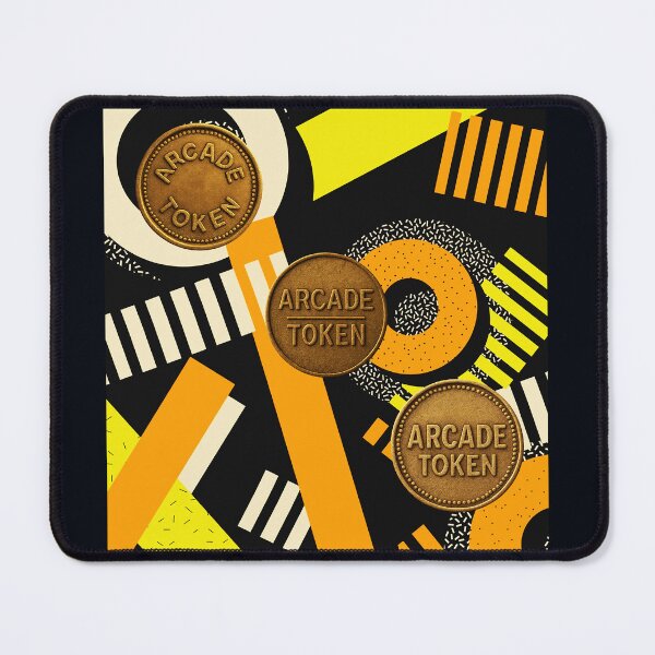 Item preview, ❇️ INSERT COIN TO CONTINUE COLLECTION ❇️ - Arcade Carpet and Tokens - Retro Edition v11 designed and sold by WheelieGdArt.