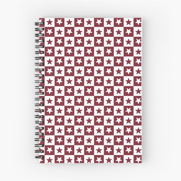 Item preview, White and Red checkered stars designed and sold by pattern-archive.