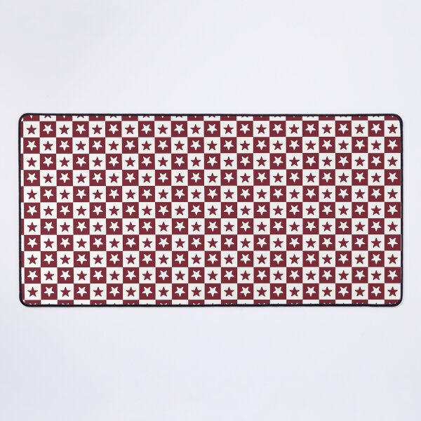 Item preview, White and Red checkered stars designed and sold by pattern-archive.