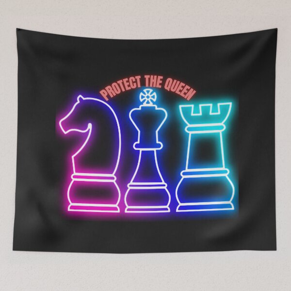 Item preview, neon chess designed and sold by alalame.
