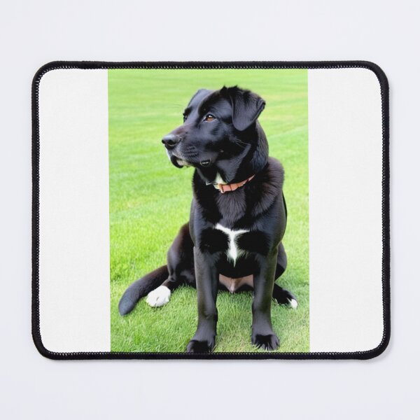 Item preview, Animals - Black Labrador, Majestic Portrait on Vibrant Grass designed and sold by DoodyPets.