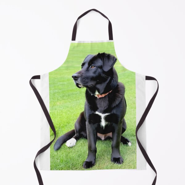 Item preview, Animals - Black Labrador, Majestic Portrait on Vibrant Grass designed and sold by DoodyPets.