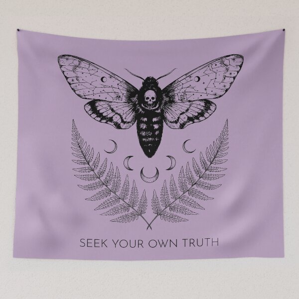 Item preview, Celestial Moth and Fern - Witchy Aesthetic designed and sold by bapupa.