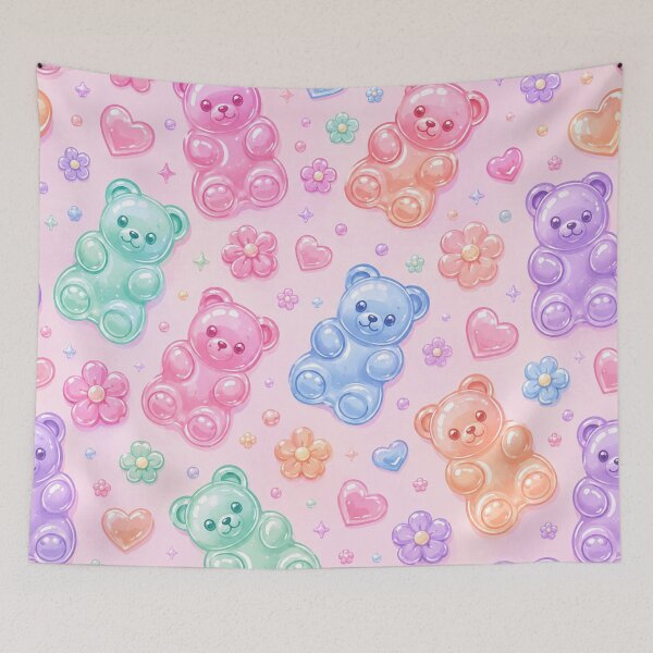 Item preview, Gummy Bear Candy Pattern designed and sold by Ioanna-Studio.