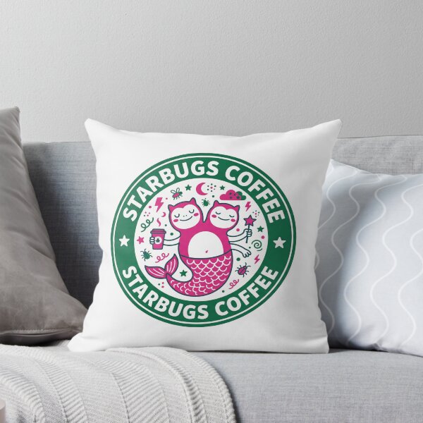 Item preview, Starbugs Coffee Two Headed Monster Whimsical Doodle designed and sold by kwcricky.