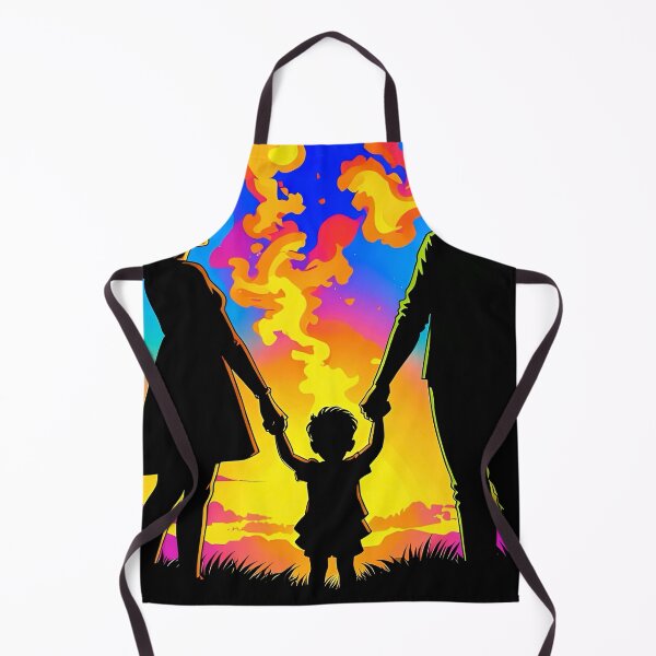 Item preview, Eternal Bond - Vibrant Family Sunset Silhouette Art designed and sold by Daniela`s shop.