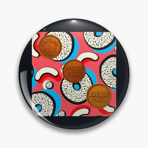 Item preview, ❇️ INSERT COIN TO CONTINUE COLLECTION ❇️ - Arcade Carpet and Tokens - Retro Edition v12 designed and sold by WheelieGdArt.