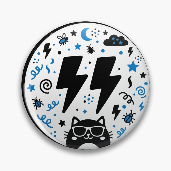 Item preview, Minimalist Double Lightning Streetwear Parody Whimsical Folk Art designed and sold by kwcricky.