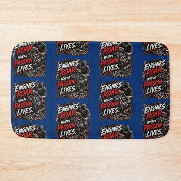 Item preview, Engines Roar Where Passion Lives - Mechanic Motivation Sticker designed and sold by Scro-Ciob-Shop.