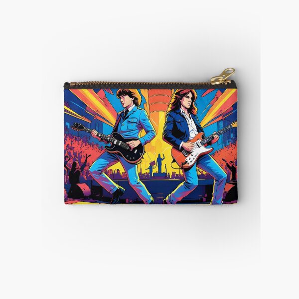 Item preview, Neon Stage Duet: Retro Anime Rock Guitarists Live Concert designed and sold by Daniela`s shop.