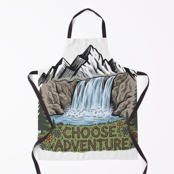 Aperçu de l'œuvre T-shirt vintage « Choose Adventure Mountain Waterfall » créée et vendue par Gabe1983.