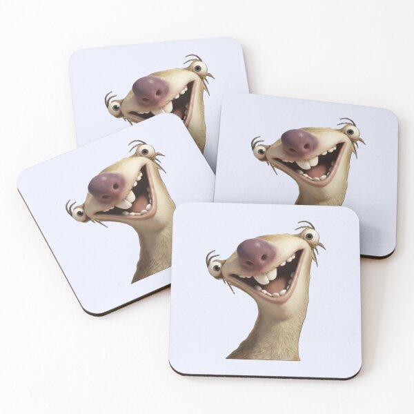 Item preview, Funny Sloth Reaction Sticker | Crazy Smile Meme | Goofy Animal Face | Viral Reaction Sticker | Mood Meme designed and sold by Pophands.