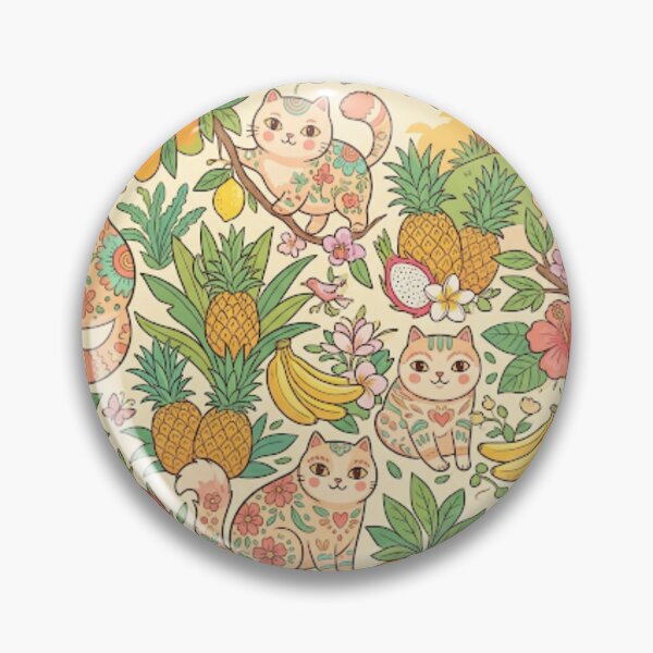 Item preview, Cute Cats in Summer Fruitland  designed and sold by Iampoji.