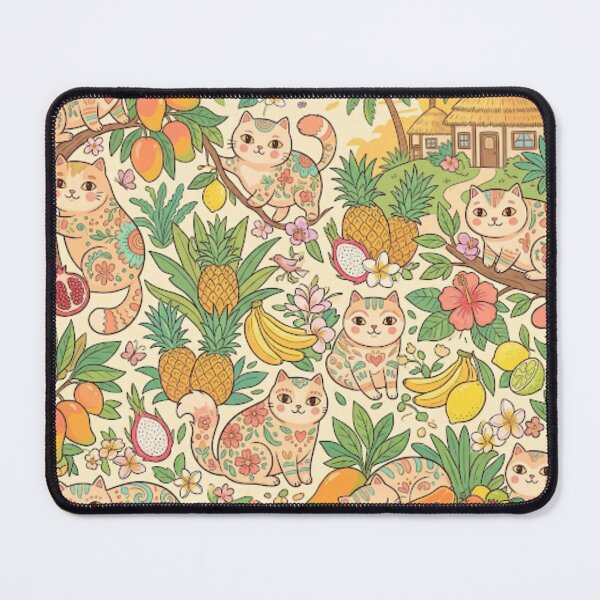 Item preview, Cute Cats in Summer Fruitland  designed and sold by Iampoji.