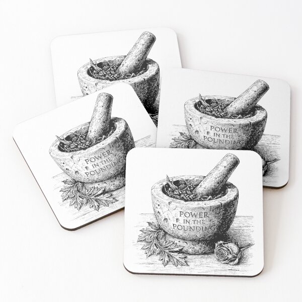 Item preview, Alchemist's Mortar and Pestle - Witchy Herbs designed and sold by bapupa.