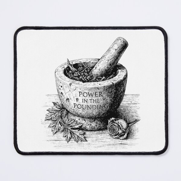 Item preview, Alchemist's Mortar and Pestle - Witchy Herbs designed and sold by bapupa.
