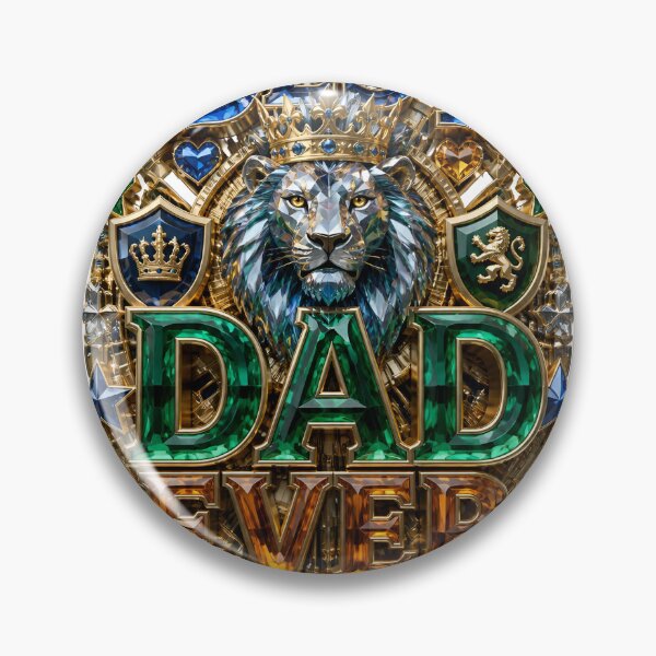 Item preview, Best Dad Ever Regal Lion Crest Gift designed and sold by Nuvoro Gifts.