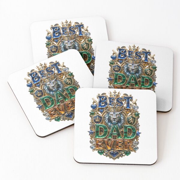 Item preview, Best Dad Ever Regal Lion Crest Gift designed and sold by Nuvoro Gifts.