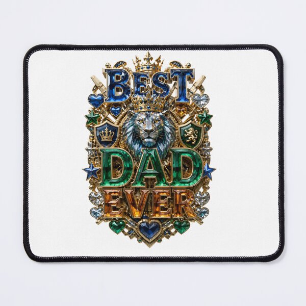 Item preview, Best Dad Ever Regal Lion Crest Gift designed and sold by Nuvoro Gifts.