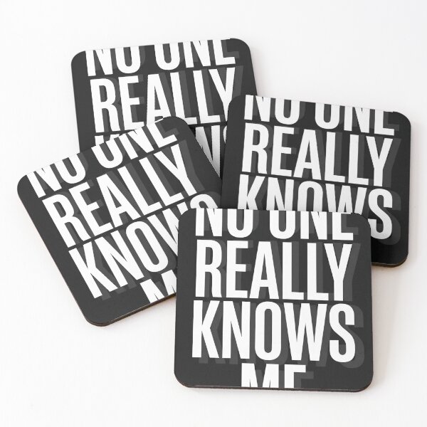 Item preview, No One Really Knows Me – Moody Typography designed and sold by krishna-artdesigns.