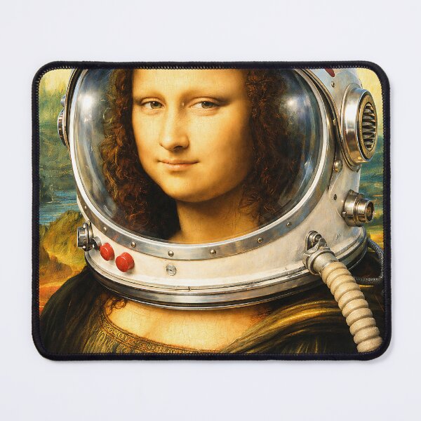 Item preview, Mona Lisa Reaction Art | Funny Leonardo da Vinci Parody Wall Art & Apparel designed and sold by Awful Whiff Art Co.