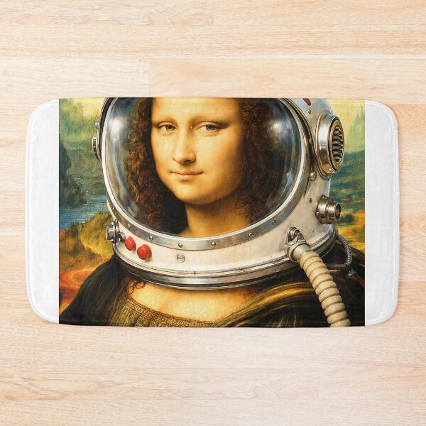 Artikelvorschau, Mona Lisa-Reaktionskunst | Lustige Leonardo da Vinci-Parodie auf Wandbildern und Kleidung entworfen und verkauft von Awful Whiff Art Co.