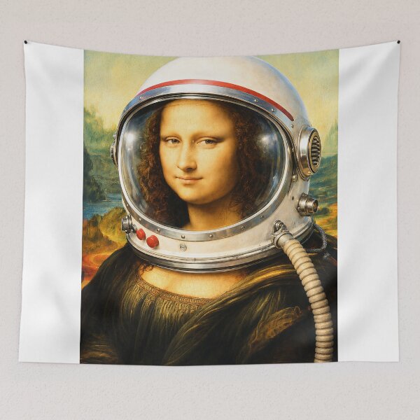 Item preview, Mona Lisa Reaction Art | Funny Leonardo da Vinci Parody Wall Art & Apparel designed and sold by Awful Whiff Art Co.