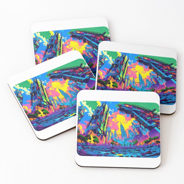 Item preview, Neon Neon Cityscape designed and sold by Daniela`s shop.