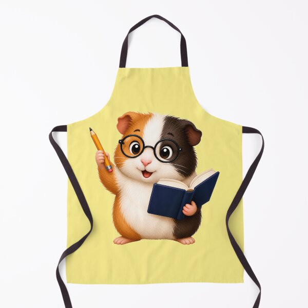 Item preview, Cute Guinea Pig Bookworm Reading Pet Animal Glasses Back to School Art designed and sold by Seculinator.