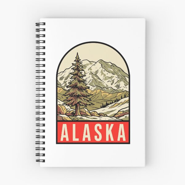 Item preview, Vintage Alaska Mountain Glacier Retro Travel Badge Design designed and sold by Paper Drip.