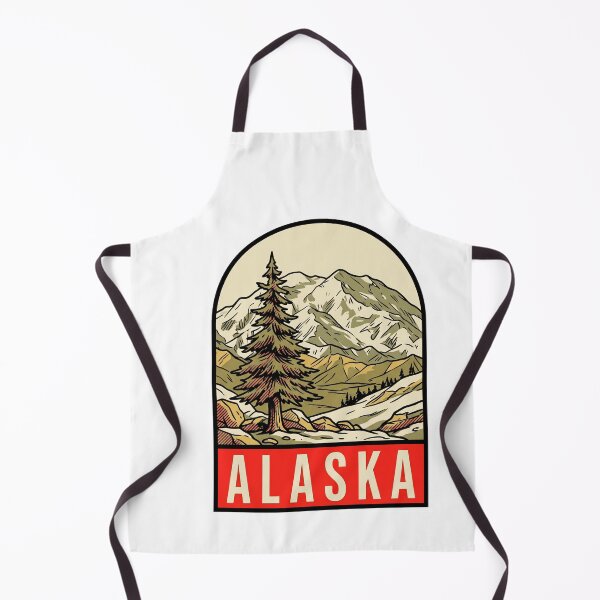 Item preview, Vintage Alaska Mountain Glacier Retro Travel Badge Design designed and sold by Paper Drip.
