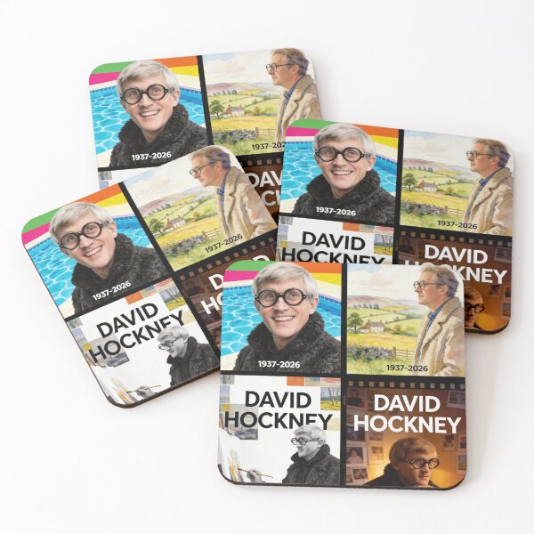Item preview, David Hockney Memorial 1937–2026 designed and sold by HealthyEnvy.