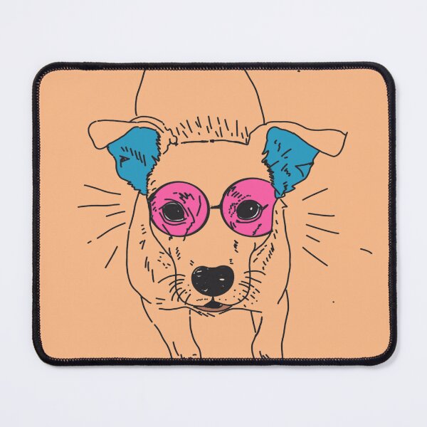 Item preview, dog whit pink glasses designed and sold by robertart77.