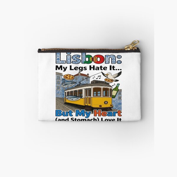 Item preview, Lisbon: My Legs Hate It… But My Heart (and Stomach) Love It – Funny Portugal Travel T-Shirt | Lisbon Tram Food Lover Graphic Tee designed and sold by Sushikidsntod.